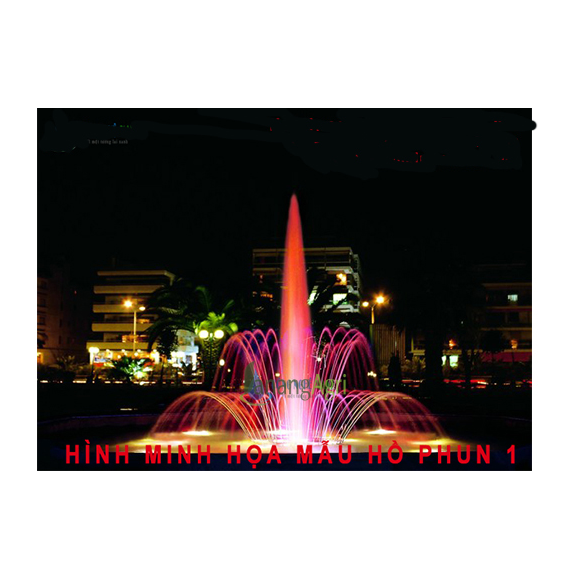mẫu hồ phun nước