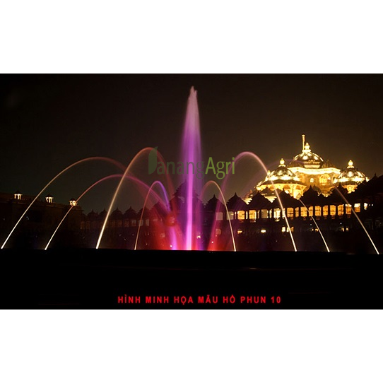 mẫu hồ phun nước