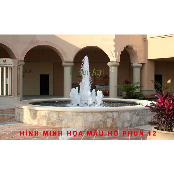 mẫu hồ phun nước