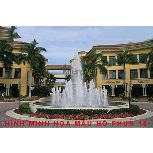 mẫu hồ phun nước