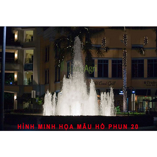 mẫu hồ phun nước