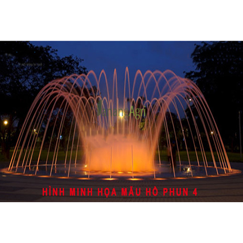 mẫu hồ phun nước