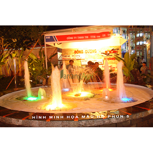 mẫu hồ phun nước