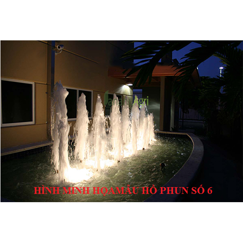 mẫu hồ phun nước